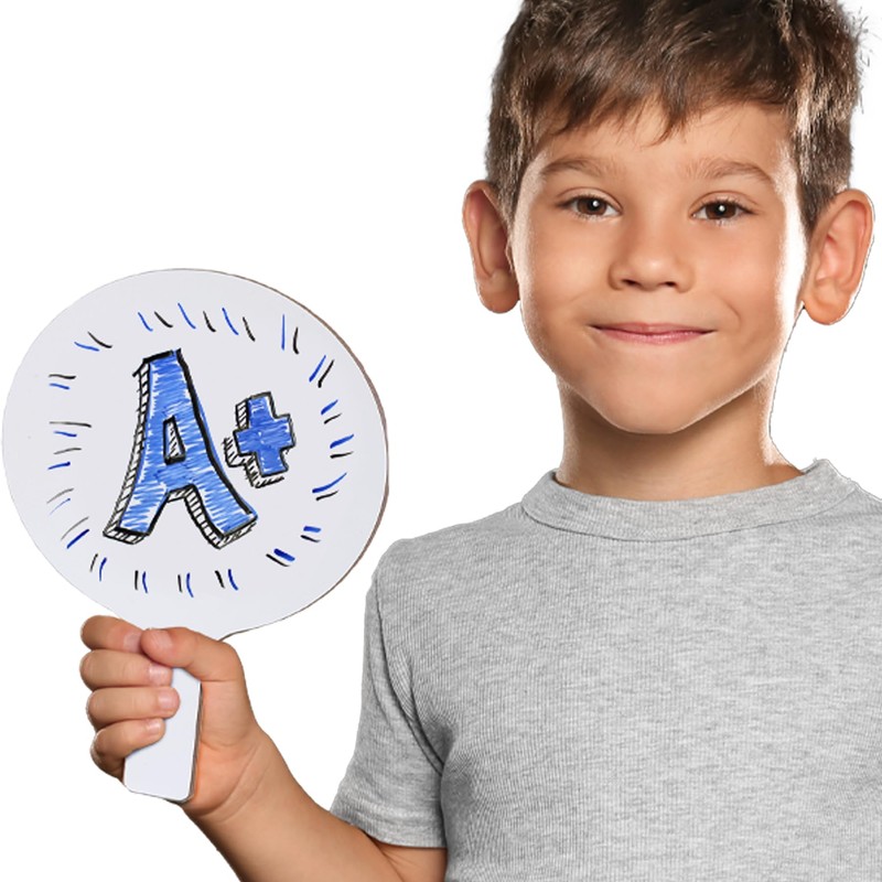 Flipside Products Mini Dry Erase Answer Paddles, Auction, Handheld Whiteboard,