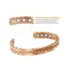 Wollet Mens Copper Magnetic Bracelet Arthritis Small 7", Copper