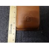 Unbranded LEATHER Carrying Case, Front Loading, 2.3x5.0x9 In (4WPZ1)