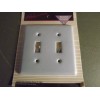 AmerTac Vintage American Tack & Hardwar Ceramic Double Switch Plate
