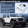PARSKILO No.5003843AB/5003843AA Ignition Lock Cylinder and Door Lock for Jeep