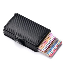 ANNTHOR Carteras para Hombre, Tarjetero con Bolsillo para Dinero Monedero Emergente Bloqueo RFID, Cartera Tarjetero Hombre, Billetera para Hombre, Monedero Hombre, Cartera Tarjetero Hombre