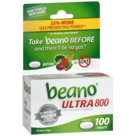 Beano Food Enzyme Tablets Extra Strength 100 EA