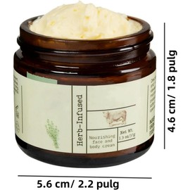 Crema De Cebo De Res Con Balsamo De Miel, Crema De Calendula Facial, Bálsamo de miel de sebo, Hidratante Profundo para Rostro y Cuerpo, Beef Tallow Face Cream, Sebo de Res para La Cara