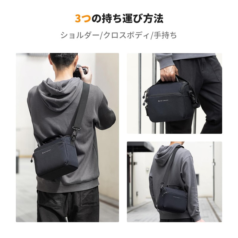 K&F Concept Camera Bag Shoulder Bag Camera Shoulder Bag, 02-deep