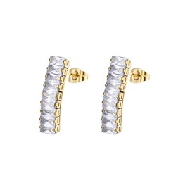 Brosway Desideri BEIE011 Women's Earrings Stainless Steel Collection, Stainless Steel, Cubic Zirconia