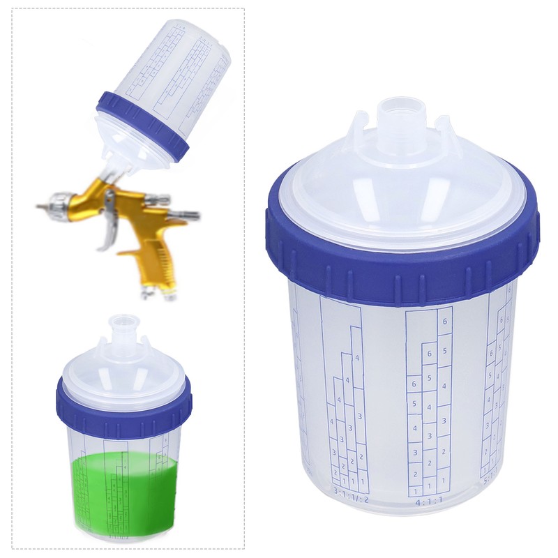 350ml Disposable Paint Spray Gun Cups Plastic Spray Gun Jug