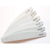 8X Nail Files Zebra Shape Half Moon Chose GRIT Double