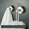YOHOM Stainless Steel Vacuum Suction Cup Bathroom Shower Holders -