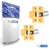 XFORT® Adjustable Roller Catch, Polished Brass Roller Ball Door Latch,