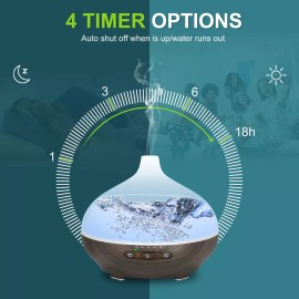 Humidificador de Aire y Difusor de Aroma | Eléctrico | Capacidad de 600 ml