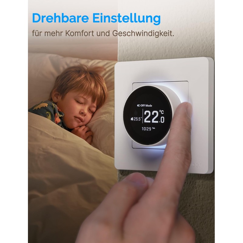 MOES Smart Thermostat Boiler, Zigbee Room Thermostat Underfloor Heating Programmable