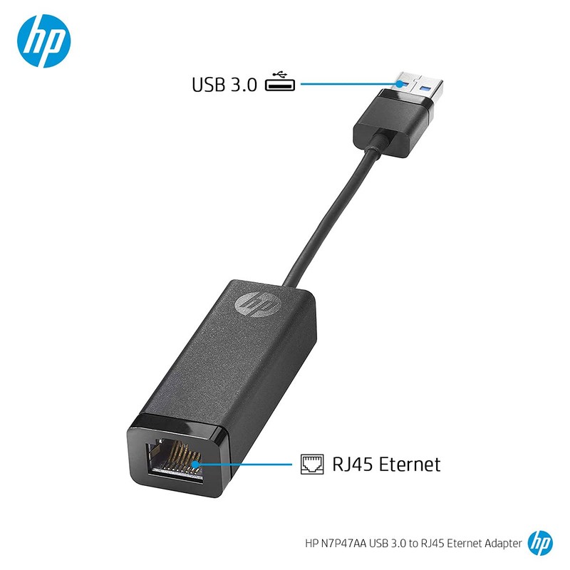 New N7P47AA HP USB 3.0 to GIGABIT Adapter.