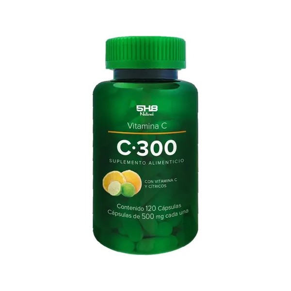 5h8 Vitamina C300mg Refuerzo Inmune 120 Caps Para 4 Meses
