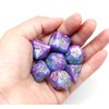 HD Dice DND RPG Blue Purple Polyhedral Dice Set Fit