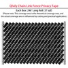 Qlvily Chain Link Fence Privacy Tape, 246ft x 0.15ft Chain