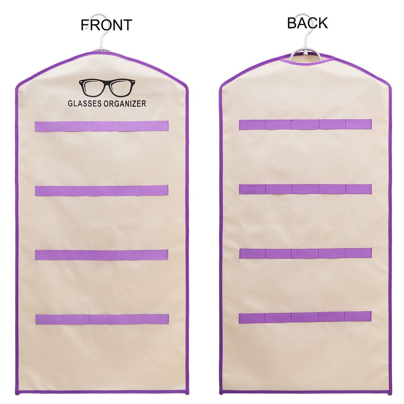 TRIUMPH VISION Purple Wall Sunglasses Organizer Storage 20Slots - Hanging