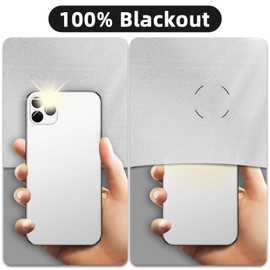 DUOFIRE Blackout Curtains for Bedroom 79" x 57", Portable Window Blackout Blinds No Drill Room Darkening 100% Blackout Shades Temporary Blackout Window Cover for Nursery Travel RV (Silver-Silver)