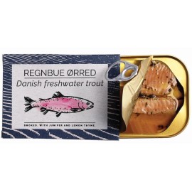 Fangst Regnbue Orred | Tinned Smoked Freshwater Trout with Juniper and Lemon ...
