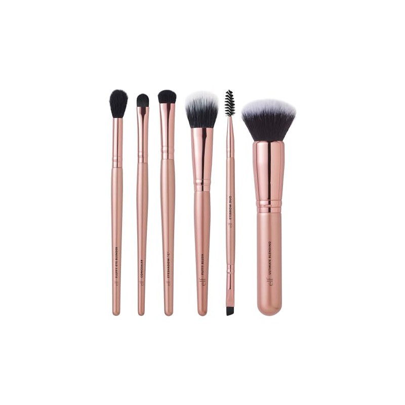 E.L.F. Kit facial impecable, colección de brochas de 6 piezas