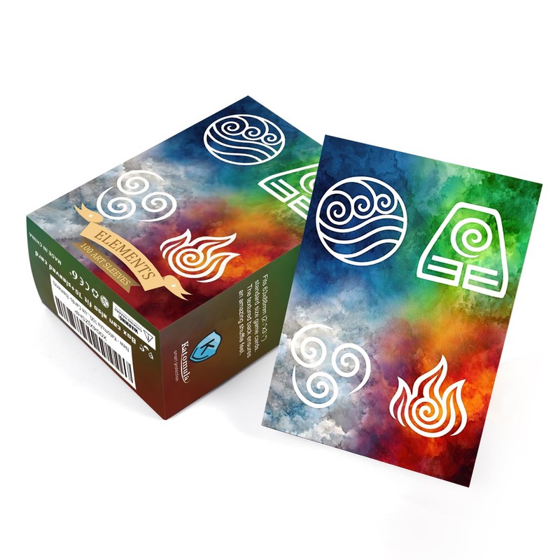 Katomula 100 MTG Card Sleeves with 100 Inner Sleeve, Textured