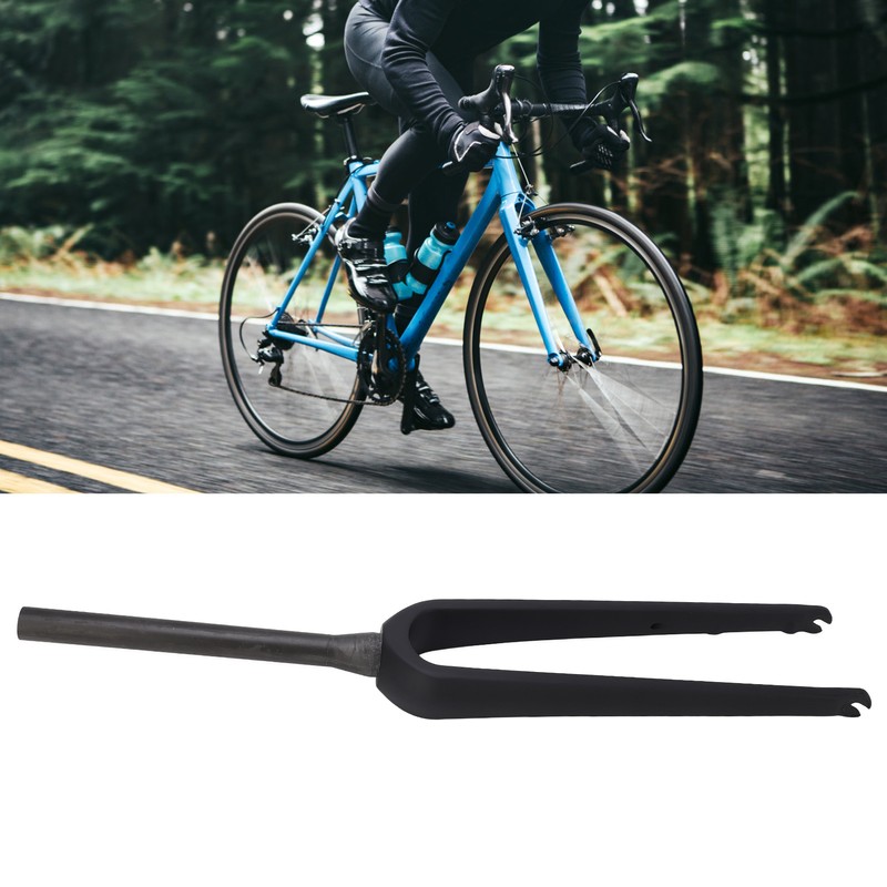 Road Bike Front Fork Carbon Fiber Quick Release Type Flat