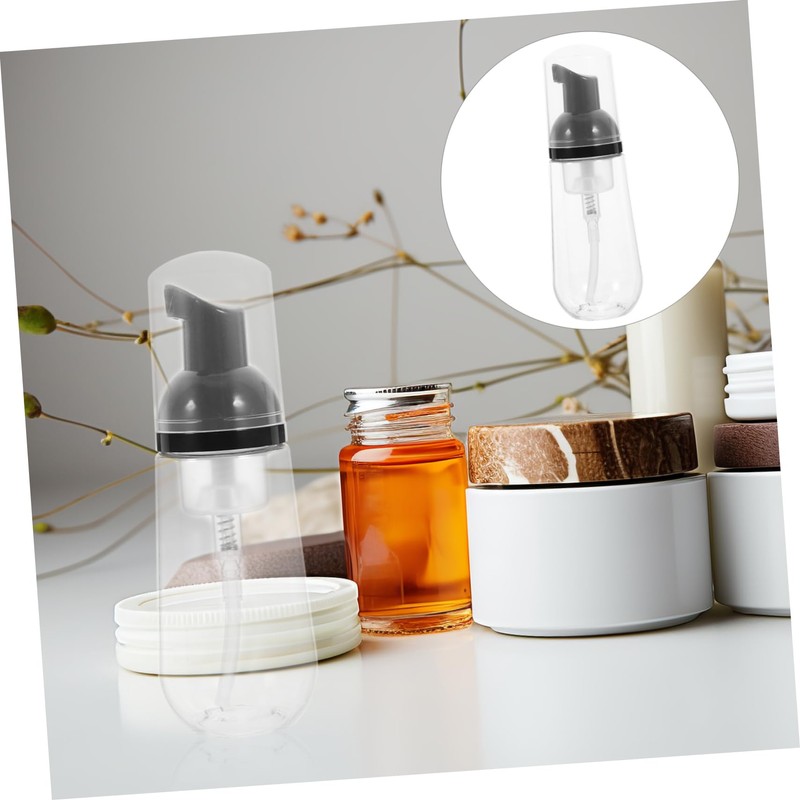 WOONEKY 60ml Foaming Pump Bottle Set Travel Toiletry Bottle Pump