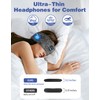Adjustable Sleeping Headphones, 2-Pack Headband Headphones with Fastener, Bluetooth Headband