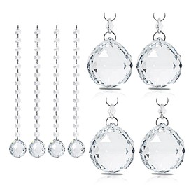 SALUDABLE Suncatcher Crystal Ball Prism Suncatcher Parts (40 mm Set of 4)