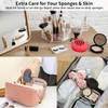 Portable silicone makeup egg storage box Travel portable makeup puff