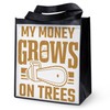 CafePress My Money Grows On Trees Tree Reusable Collapsible Grocery