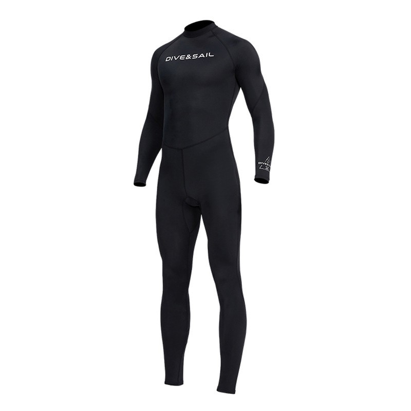 Men One Piece Swimsuit with Back Zipper Quick Dry Long
