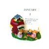 Mini Perpetual Desk Calendar (RED APPLE)