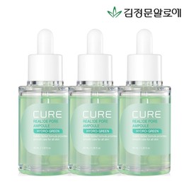 Kim Jong -moon Aloe Cure Rialo Pore Ampoule 3 3 / 김정문알로에 큐어 리알로에 포어 앰플 40ml 3개