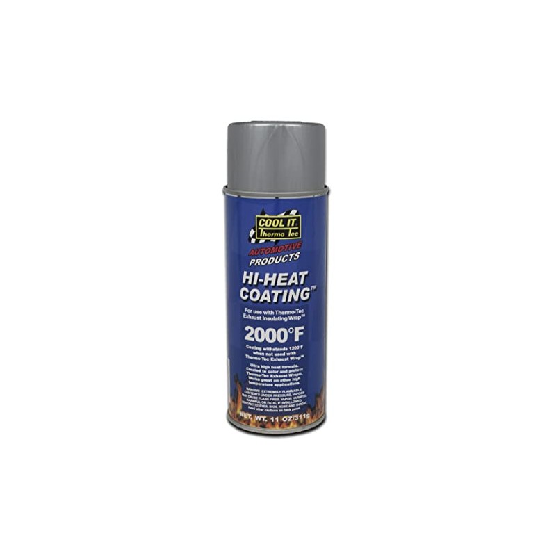 Thermo-Tec 12002 Aluminum High Heat Wrap Coating, 11 oz.