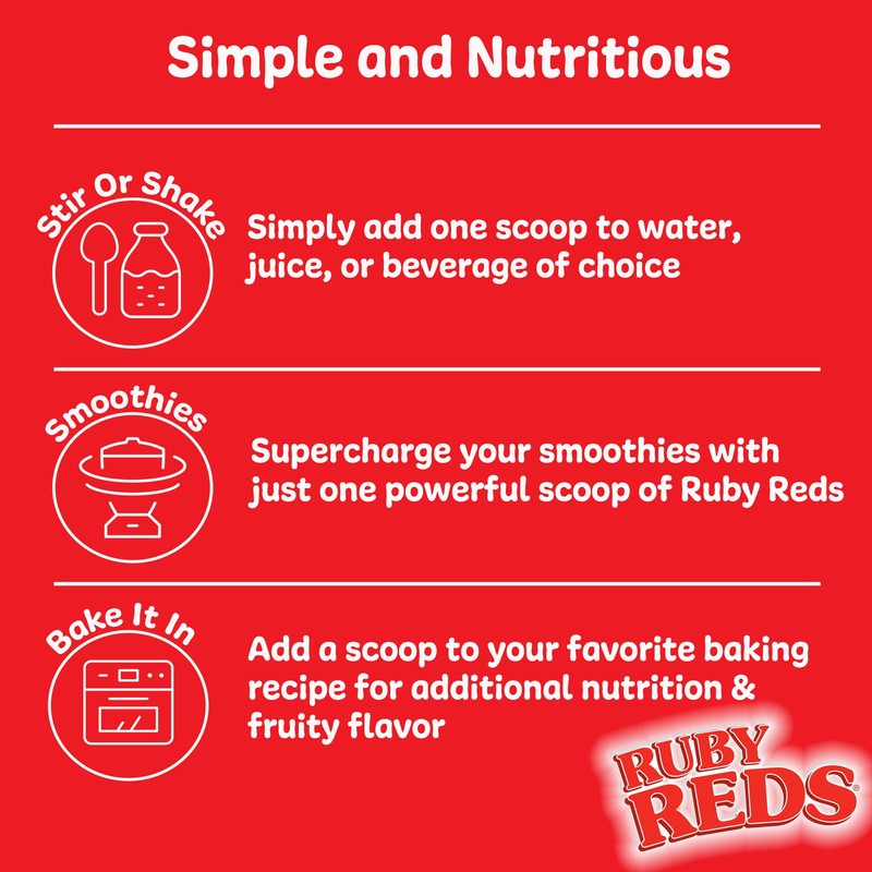 Ruby Reds | Delicious Reds Powder Fruit & Vegetable Supplement