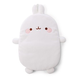 NICI Molang 47753 Hot Water Bottle with 350 ml Capacity, White