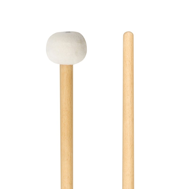 1 Pair Felt Mallets Drum Sticks with Wood Handle for