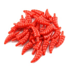 E-outstanding 50pcs Red Snowman Nose 9x22mm Plastic Toy Nose Santa Claus Dolls Safety Noses Carrot Shape DIY Ornament Christmas Decoration Craft