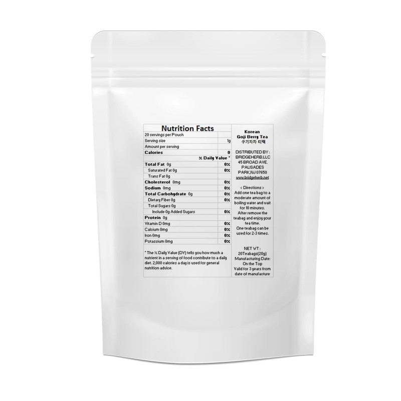 Bridge Herb (Medicinal Korean Herb) Korean Goji Berry Tea 20
