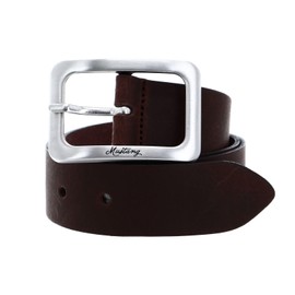 MUSTANG Belt Women's Leather Belt 30 mm Cowhide Women's Belt (Dark Brown, 90), dunkelbraun