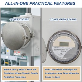 Faraday Cage for Smart Meter Cover E m f Blocker for Home Electric Smart Meter Shield from 304 Stainless Steel