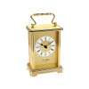 Widdop William Brass Effect Carriage White Dial Clock Quartz Movement