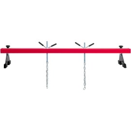 1100 Lbs Capacity Dual Hooks Engine Hoist 2-Point Lift Holder Transverse Bar Engine Support Bar Auto Repair ToolDefault: Default