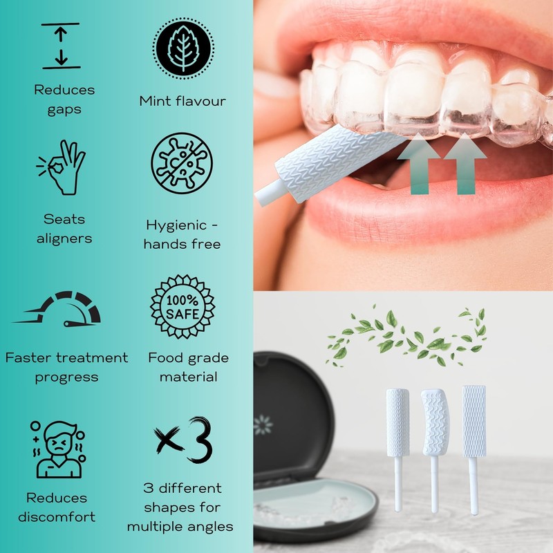 Blakmint Aligner Care Kit, 3 Chewies, 1 Removal Hook, 250ml