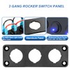 HIYFUH Rocker Switch Panel 20A Waterproof On Off 12V BlueToggle