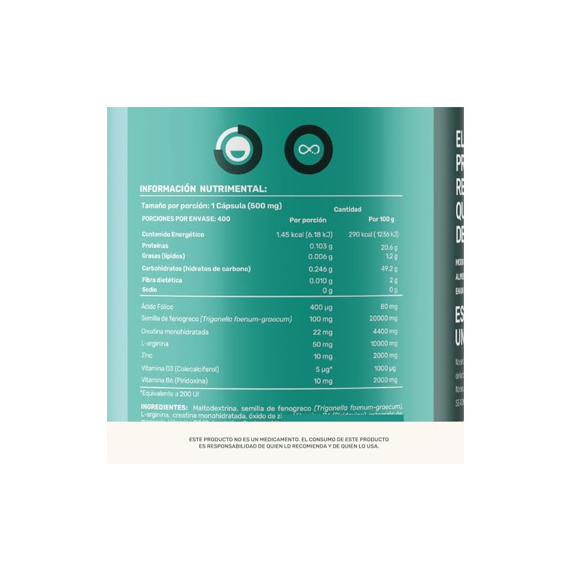 LIFE 360+ Mens TST | 400 cápsulas | 500 mg