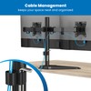 Mount-It! Dual Monitor Stand for Desk, Free Standing Monitor Stands
