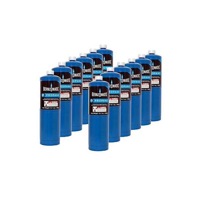 Tiptop Home 14.1 oz. Propane Cylinder - 12 Pack Bernzomatic