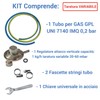 Crisalide® Gasschlauch-Set mit variabler Kalibrierung und Schraubenschlüssel – 1,5 m